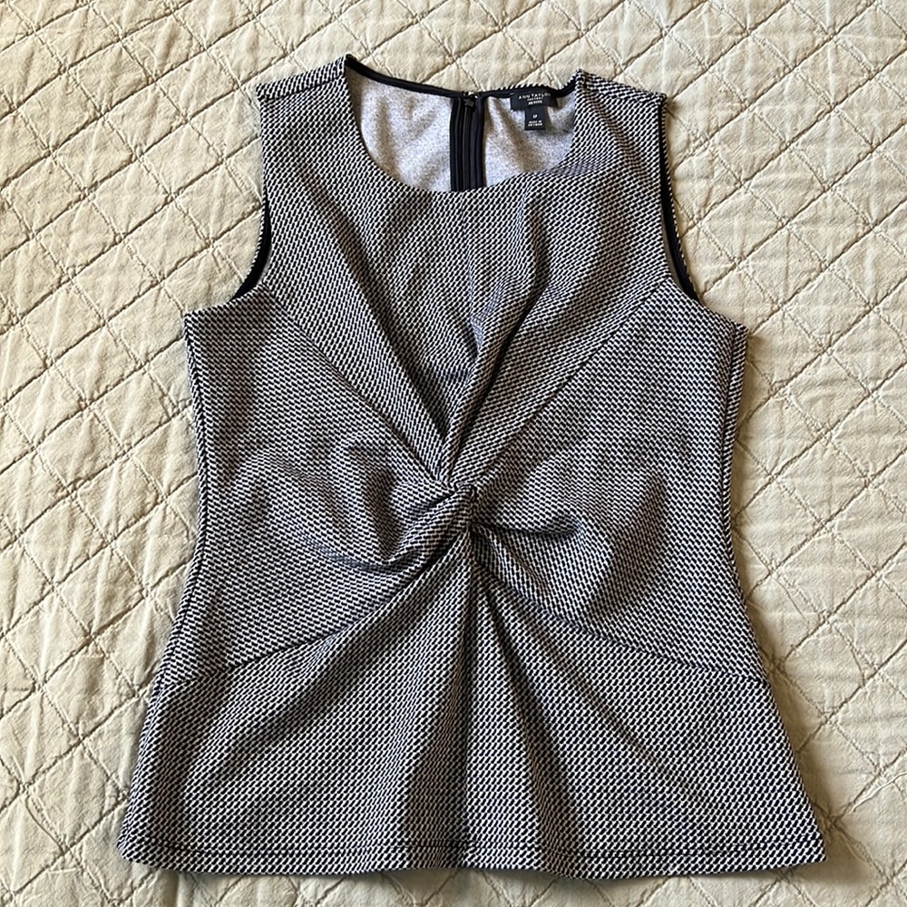 Ann Taylor Petite Twist Front Sleeveless Top